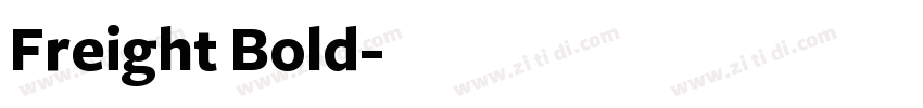Freight Bold字体转换